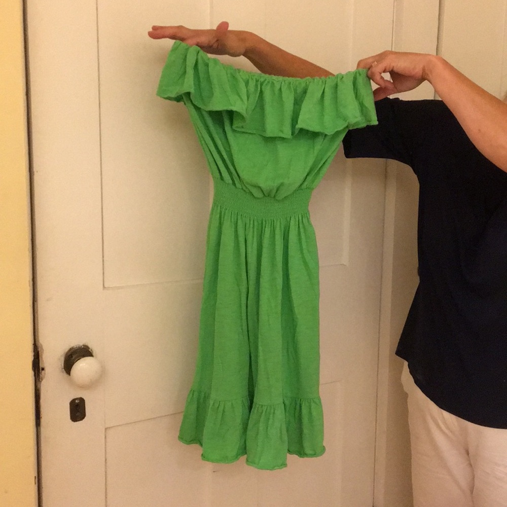 Green Lilly Pulitzer strapless dress
